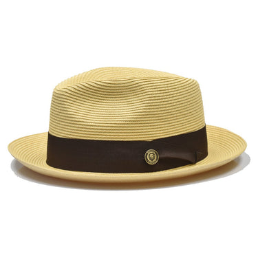 Bruno Capelo Francesco Timeless Straw Fedora in Natural