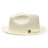 Bruno Capelo Francesco Timeless Straw Fedora in Ivory #color_ Ivory