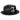 Bruno Capelo Franco Pinch Front Straw Fedora in Black