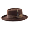 Bruno Capelo Gambler Wide Brim Wool Gambler in Brown