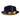 Bruno Capelo Gatsby Pinch Front Wool Fedora in Navy / Camel