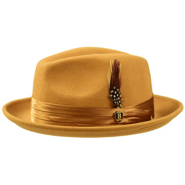 Bruno Capelo Giovani Crushable Wool Fedora in Acorn / Camel