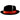 Bruno Capelo Giovani Crushable Wool Fedora in Black / Red