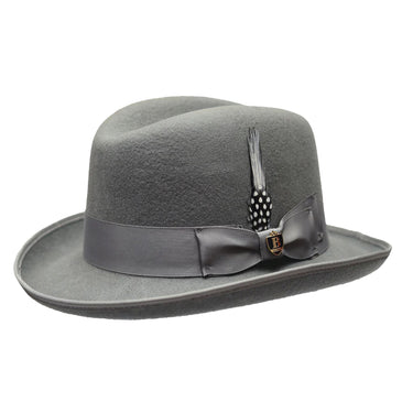 Bruno Capelo Godfather Wool Homburg in Graphite Grey