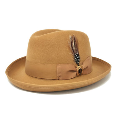 Bruno Capelo Godfather Wool Homburg in Acorn / Camel