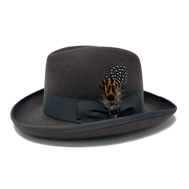 Bruno Capelo Godfather Wool Homburg in Charcoal