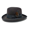 Bruno Capelo Godfather Wool Homburg in Charcoal #color_ Charcoal