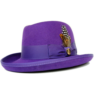Bruno Capelo Godfather Wool Homburg in Purple