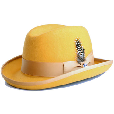 Bruno Capelo Godfather Wool Homburg in Gold