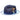 Bruno Capelo Havana Pinch Front Straw Fedora in Navy Light Blue