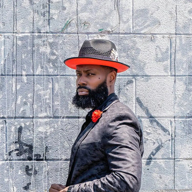 Bruno Capelo Havana Pinch Front Straw Fedora