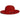 Bruno Capelo Jacobi Open Crown Wool Wide Brim in Red #color_ Red