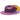 Bruno Capelo Kingdom Color Bottom Wide Brim Straw Fedora in Purple / Gold