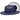 Bruno Capelo Kingdom Color Bottom Wide Brim Straw Fedora in Navy / White