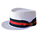 White - Navy / Red