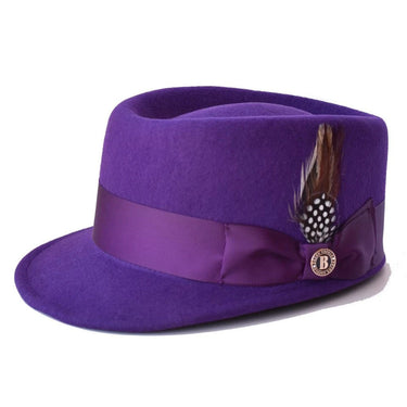 Bruno Capelo Legionnaire OG Solid Colored Wool Dress Cap in Purple