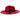 Bruno Capelo Macchiato Camo Wide Brim Wool Fedora in Red / Black #color_ Red / Black