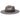 Bruno Capelo Maverick Wide Brim Wool Fedora in Grey / Black #color_ Grey / Black