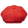Bruno Capelo Melton Wool Newsboy Cap in Red