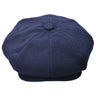 Bruno Capelo Melton Wool Newsboy Cap in Navy Blue