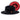 Bruno Capelo Monarch Red Bottom Wide Brim Wool Fedora in Black / Red