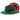 Bruno Capelo Monarch Red Bottom Wide Brim Wool Fedora in Green / Red