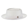 Bruno Capelo Monoco Straw Pork Pie in White