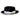Bruno Capelo Night Hawk Wool Teardrop Crown Fedora in Black / White