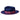 Bruno Capelo Night Hawk Wool Teardrop Crown Fedora in Navy Blue / Maroon