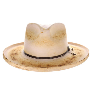 Bruno Capelo Orleans Distressed Wide Brim Wool Fedora