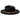 Bruno Capelo Orleans Distressed Wide Brim Wool Fedora in Black / Brown