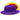 Bruno Capelo Princeton Gold Bottom Center Dent Wool Fedora in Purple / Gold