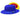 Bruno Capelo Princeton Gold Bottom Center Dent Wool Fedora in Royal / Gold