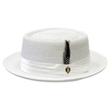 Bruno Capelo Rafaele Straw Pork Pie in White