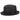 Bruno Capelo Romeo Center Dent Straw Fedora in Black