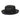 Bruno Capelo Salvatore Pinch Front Straw Fedora in Black / Black