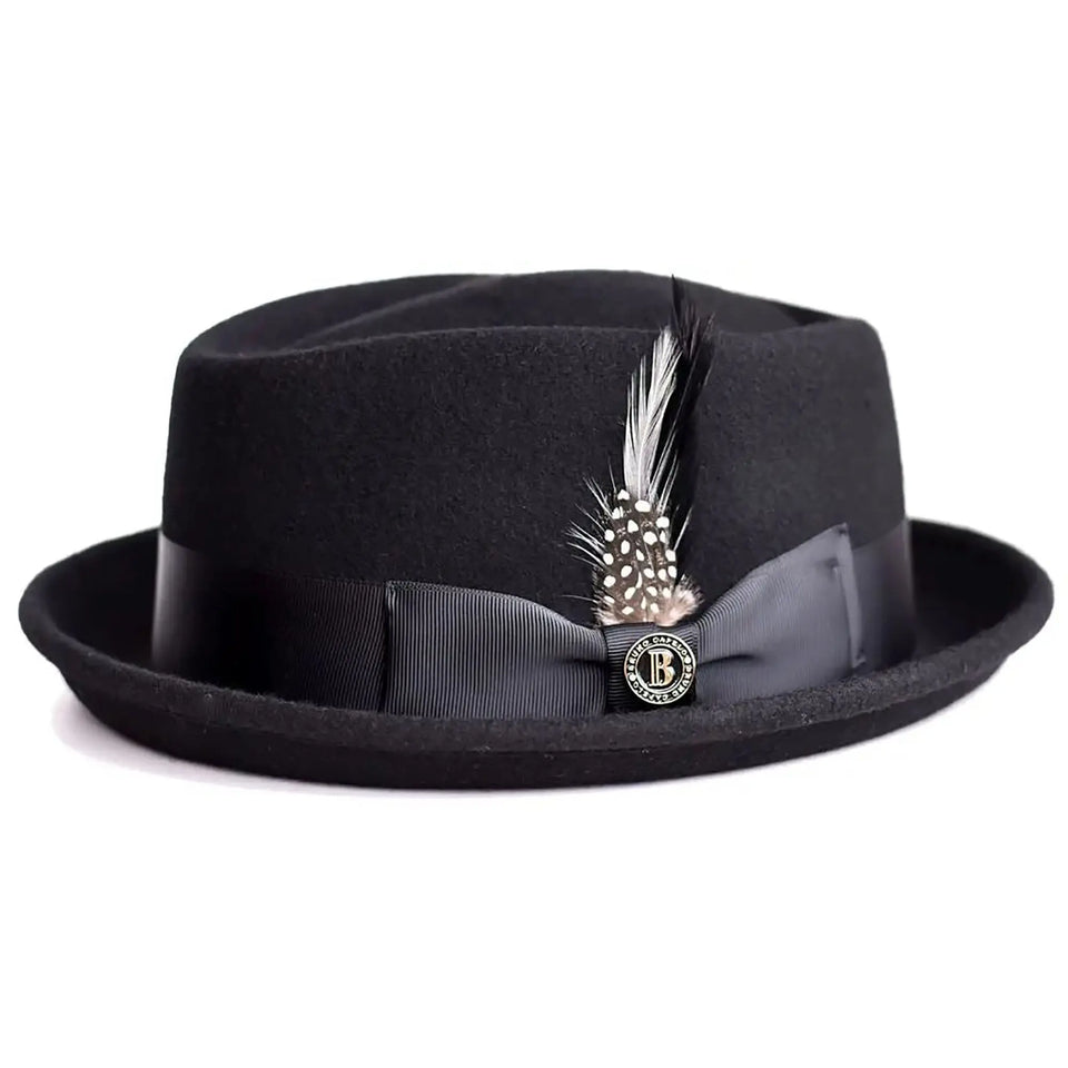 Shop Bruno Capelo Fifth Avenue Diamond Crown Wool Felt Trilby Hat ...