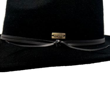 Bruno Capelo Tarik Flat Brim Wool Fedora