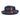 Bruno Capelo Theo Pinch Front Straw Fedora in Navy / Brown #color_ Navy / Brown