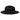 Bruno Capelo Urban Wide Brim Wool Fedora in Black