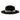 Bruno Capelo Wesley Wide Brim Pinch Front Wool Fedora in Black / White #color_ Black / White