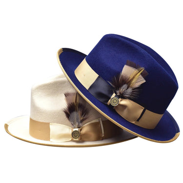 Bruno Capelo Winston Pinch Front Wool Fedora in #color_