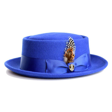 Bruno Capelo Wool Pork Pie in Royal