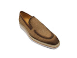 Carrucci Shoes Burnished Linen Slip-On Loafer