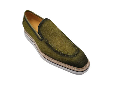 Carrucci Shoes Burnished Linen Slip-On Loafer