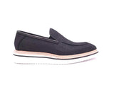 Carrucci Shoes Burnished Linen Slip-On Loafer in Black