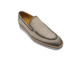 Carrucci Shoes Burnished Linen Slip-On Loafer