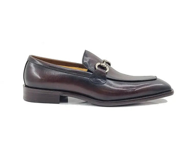 Carrucci Shoes Burnished Calfskin Horsebit Loafer