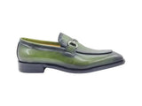 Carrucci Shoes Burnished Calfskin Horsebit Loafer