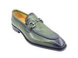 Carrucci Shoes Burnished Calfskin Horsebit Loafer